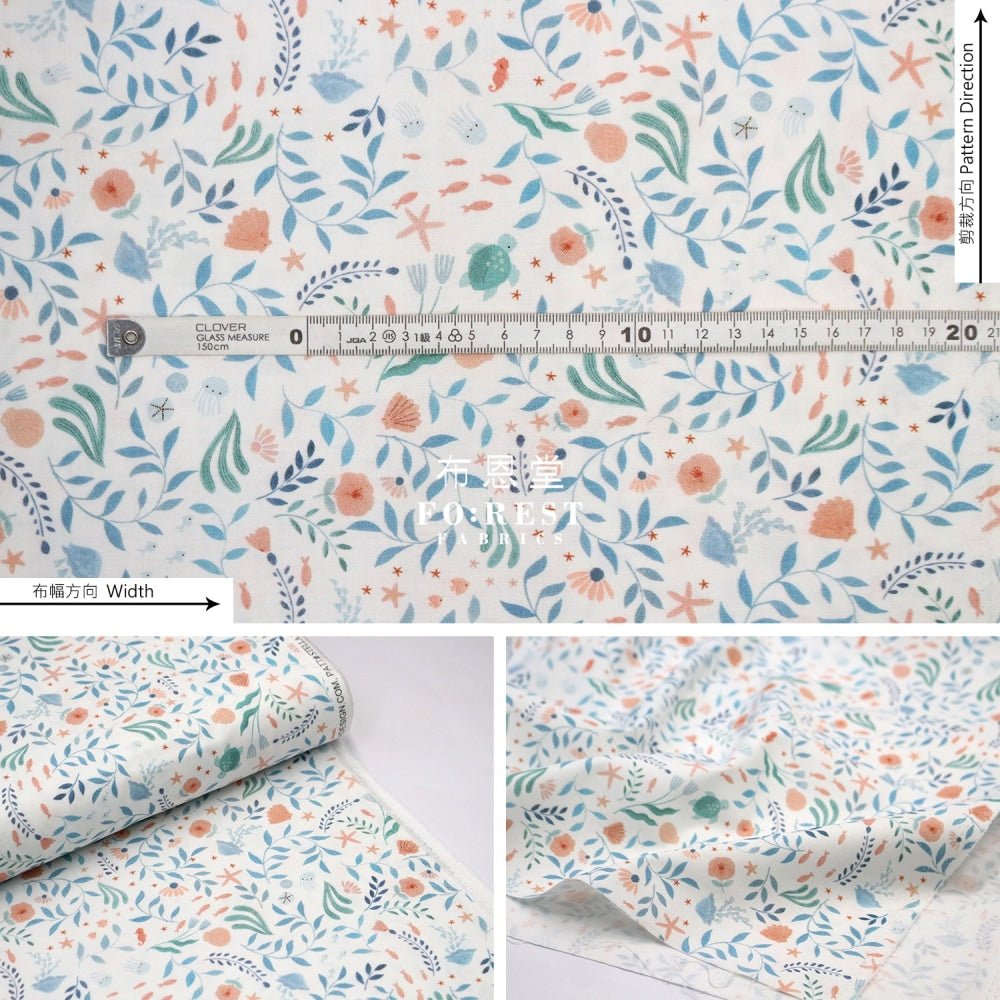 cotton - Go With the Flow fabric - FO:REST Fabric 布恩堂Liberty fabrictana lawnjapanese fabricykk zipper