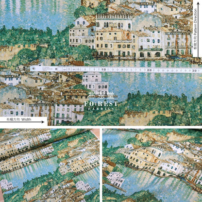 Cotton - Gustav Klimt Lake Fabric