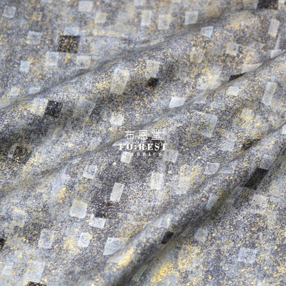 cotton - Gustav Klimt Squares Metallic fabric Black - FO:REST Fabric 布恩堂Liberty fabrictana lawnjapanese fabricykk zipper