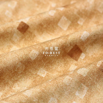 cotton - Gustav Klimt Squares Metallic fabric LT.Gold - FO:REST Fabric 布恩堂Liberty fabrictana lawnjapanese fabricykk zipper