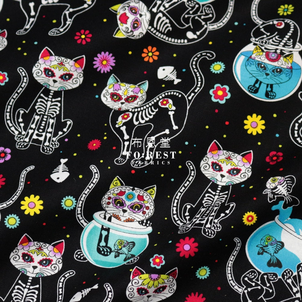 Cotton - Halloween Collection Fabric Cats