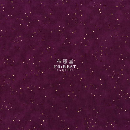 Cotton - Halloween Collection Fabric Purple(Gold Metallic)