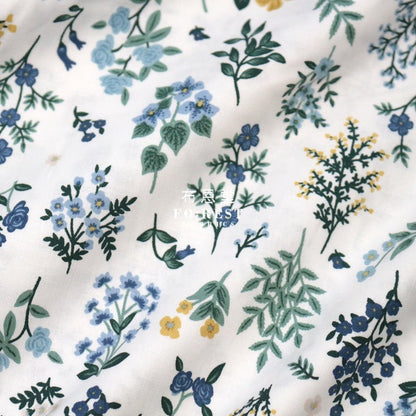 cotton - Hawthorne Flower fabric white - FO:REST Fabric 布恩堂Liberty fabrictana lawnjapanese fabricykk zipper