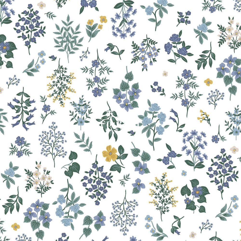 cotton - Hawthorne Flower fabric white - FO:REST Fabric 布恩堂Liberty fabrictana lawnjapanese fabricykk zipper