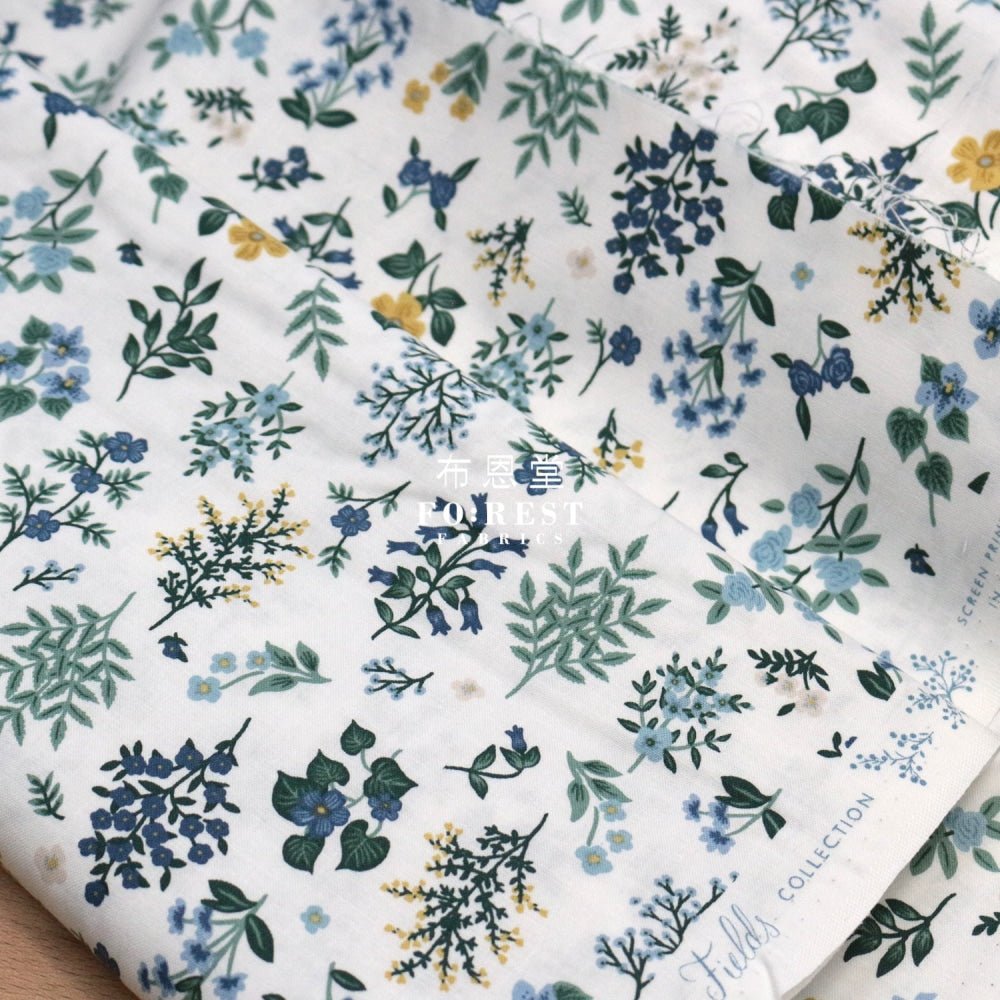 cotton - Hawthorne Flower fabric white - FO:REST Fabric 布恩堂Liberty fabrictana lawnjapanese fabricykk zipper