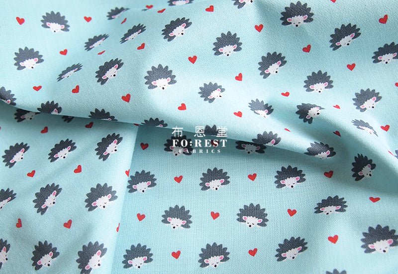 cotton - hedghog fabric - FO:REST Fabric 布恩堂Liberty fabrictana lawnjapanese fabricykk zipper