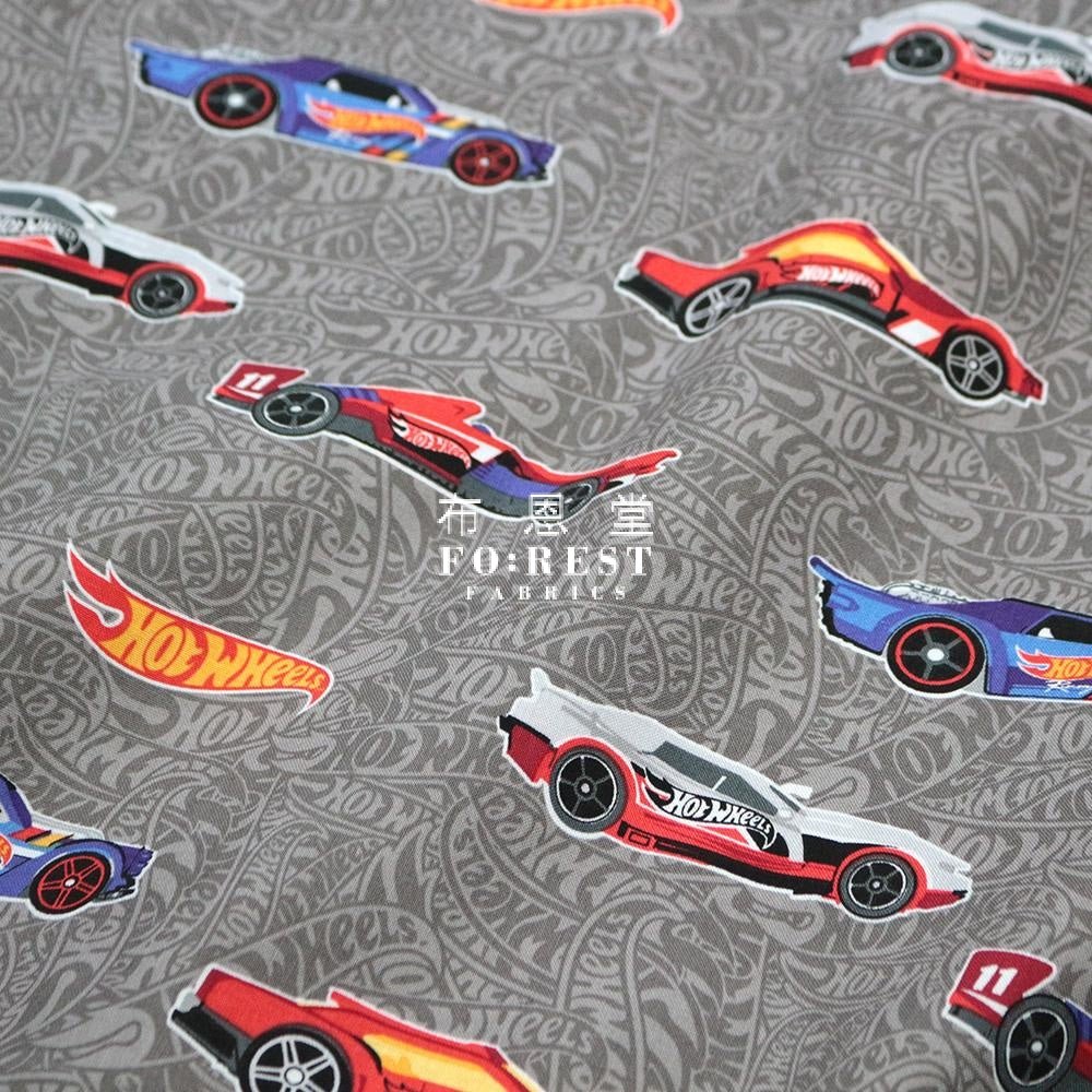 Cotton - Hot wheel CARS fabric GRAY - FO:REST Fabric 布恩堂Liberty fabrictana lawnjapanese fabricykk zipper