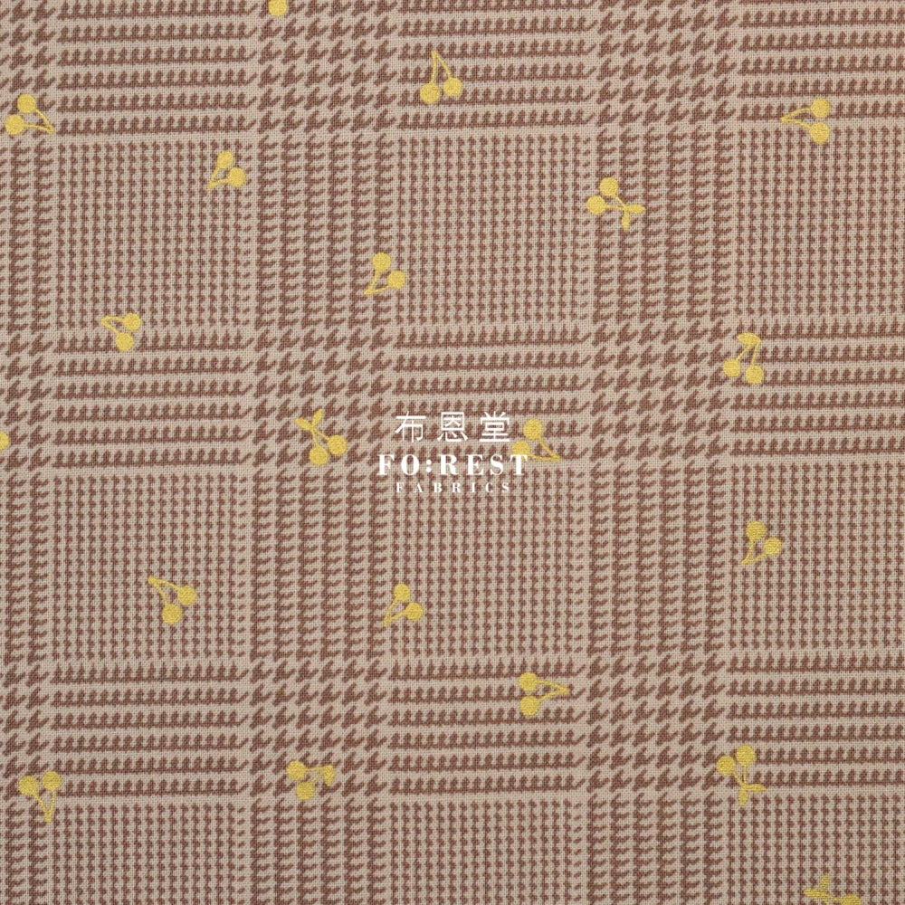 Cotton - Houndstooth With Metallic Fabric Lt.khaki
