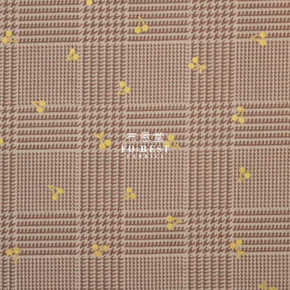 Cotton - Houndstooth With Metallic Fabric Lt.khaki
