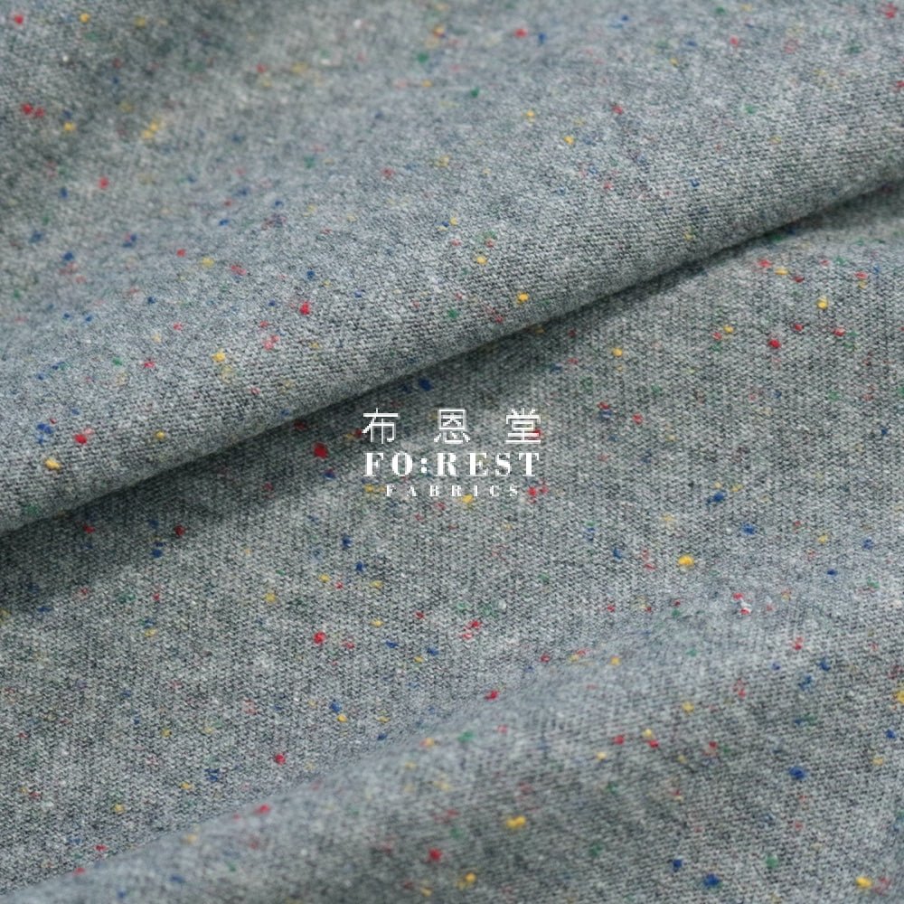 Cotton Jersey Knit - Confetti fabric Gray 針織 - FO:REST Fabric 布恩堂Liberty fabrictana lawnjapanese fabricykk zipper