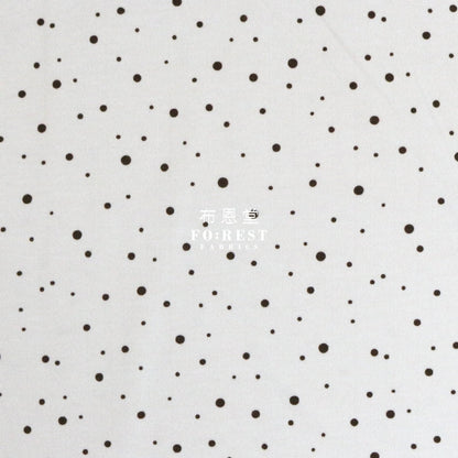 Cotton Jersey Knit - Dot Fabric Natural