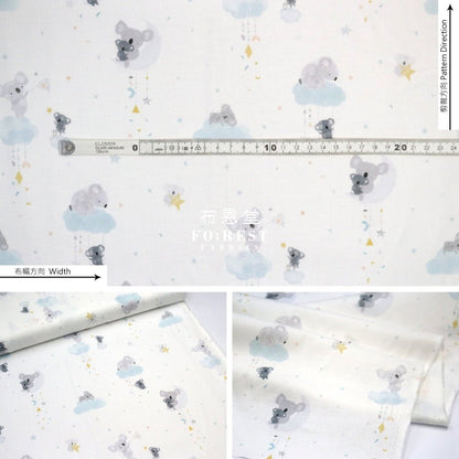 cotton - Koala Happy Days Dream fabric - FO:REST Fabric 布恩堂Liberty fabrictana lawnjapanese fabricykk zipper