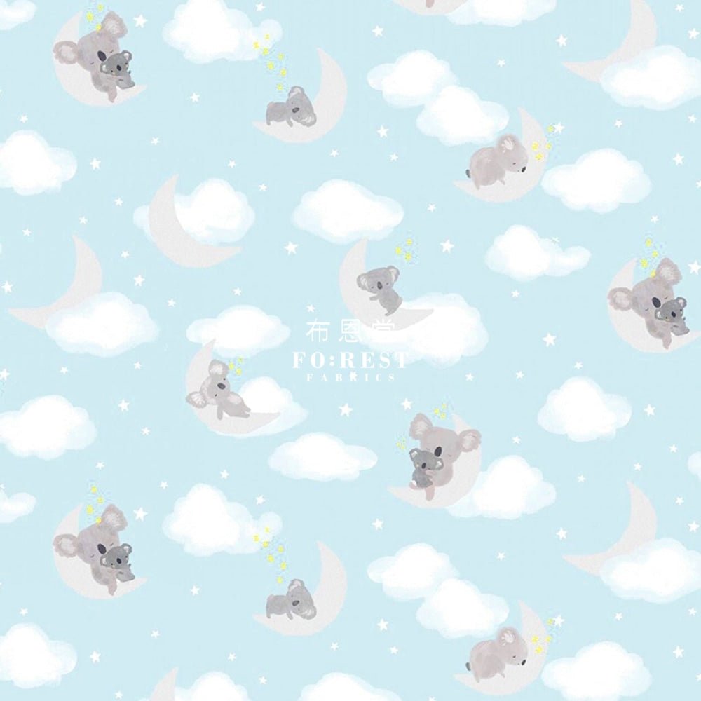 cotton - Koala Happy Days Nap time fabric - FO:REST Fabric 布恩堂Liberty fabrictana lawnjapanese fabricykk zipper
