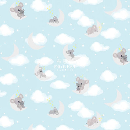 cotton - Koala Happy Days Nap time fabric - FO:REST Fabric 布恩堂Liberty fabrictana lawnjapanese fabricykk zipper