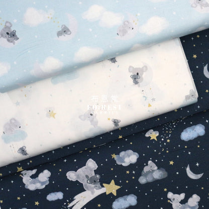 Cotton - Koala Happy Days Shooting Star Fabric