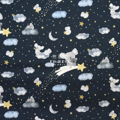 cotton - Koala Happy Days Shooting Star fabric - FO:REST Fabric 布恩堂Liberty fabrictana lawnjapanese fabricykk zipper