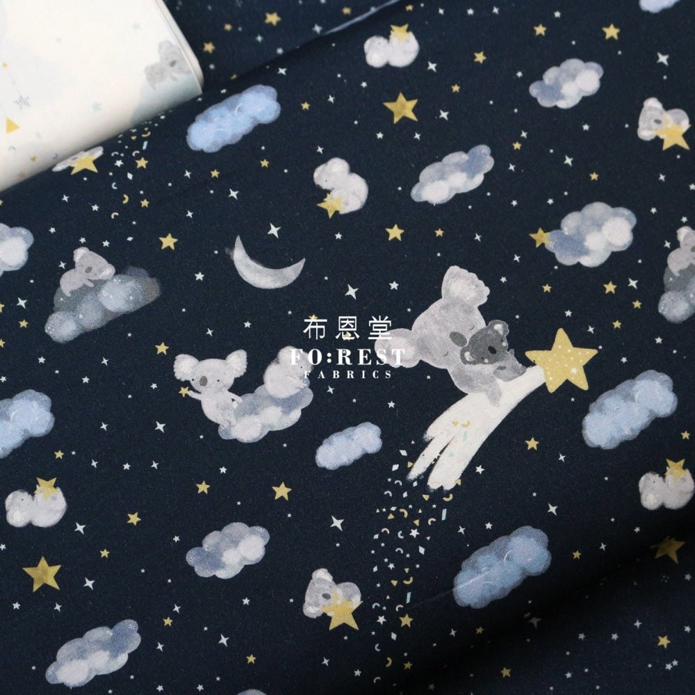 cotton - Koala Happy Days Shooting Star fabric - FO:REST Fabric 布恩堂Liberty fabrictana lawnjapanese fabricykk zipper