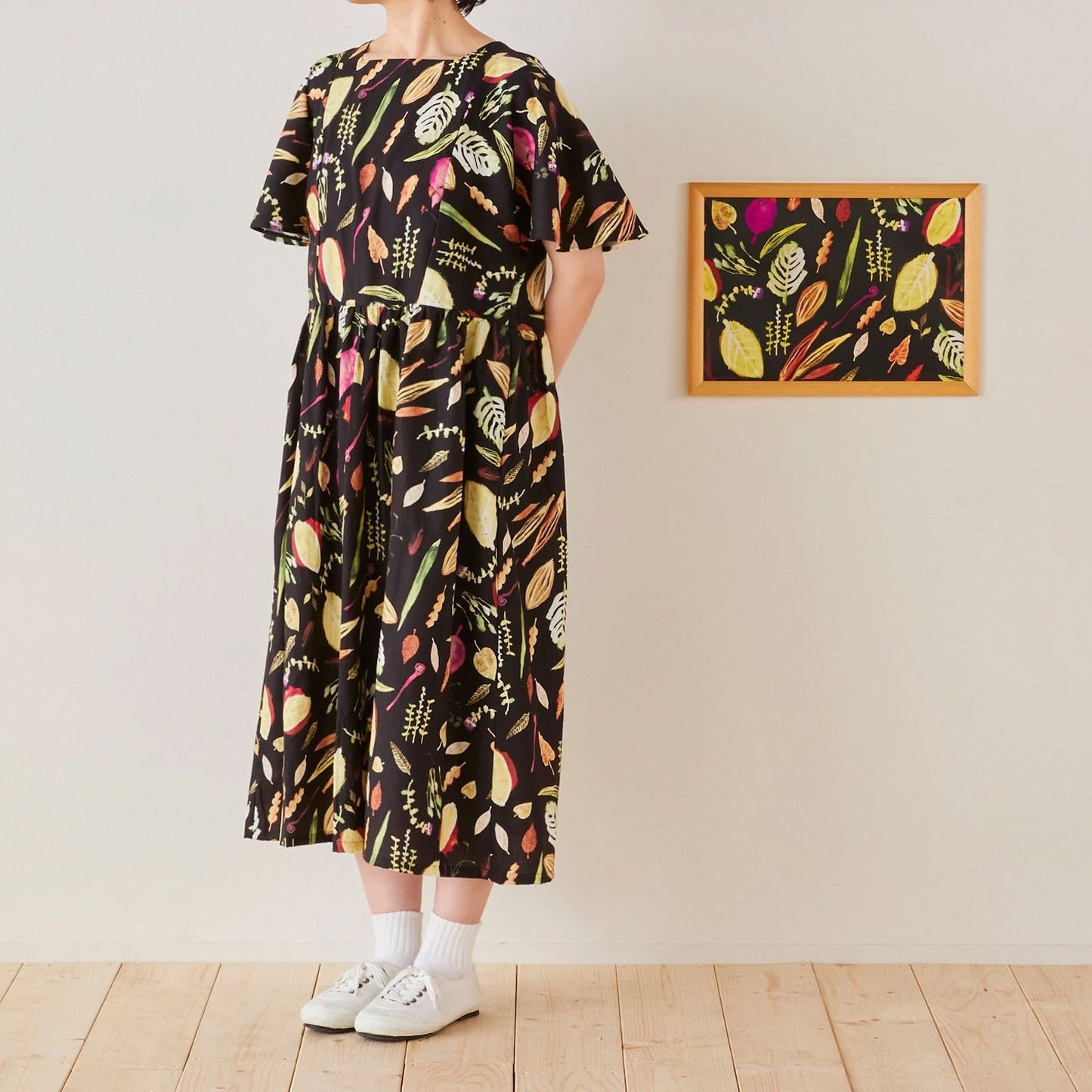 cotton - Leaf Paper Message fabric - FO:REST Fabric 布恩堂Liberty fabrictana lawnjapanese fabricykk zipper