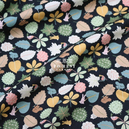 cotton - Leaf Wavers fabric - FO:REST Fabric 布恩堂Liberty fabrictana lawnjapanese fabricykk zipper