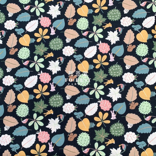 cotton - Leaf Wavers fabric - FO:REST Fabric 布恩堂Liberty fabrictana lawnjapanese fabricykk zipper