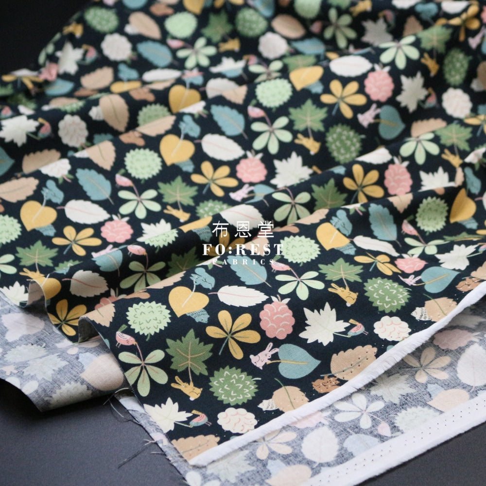 cotton - Leaf Wavers fabric - FO:REST Fabric 布恩堂Liberty fabrictana lawnjapanese fabricykk zipper