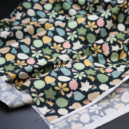 cotton - Leaf Wavers fabric - FO:REST Fabric 布恩堂Liberty fabrictana lawnjapanese fabricykk zipper