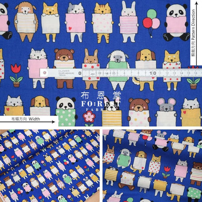 cotton - Leave a message fabric - FO:REST Fabric 布恩堂Liberty fabrictana lawnjapanese fabricykk zipper