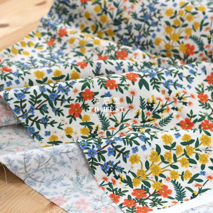 cotton Linen Canvas - Camont Wildwood Garden - Natural fabric - FO:REST Fabric 布恩堂Liberty fabrictana lawnjapanese fabricykk zipper