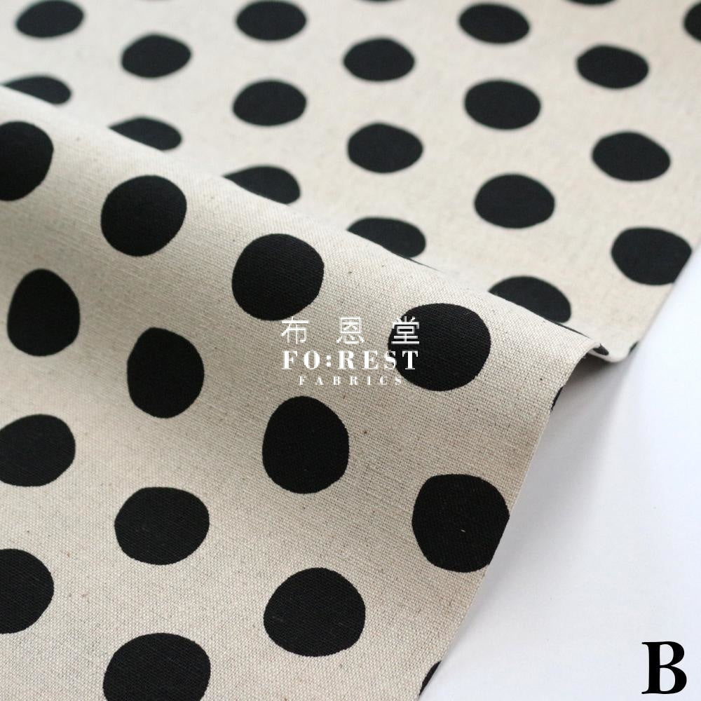 Cotton Linen - Dot Fabric B Cotton Linen Canvas