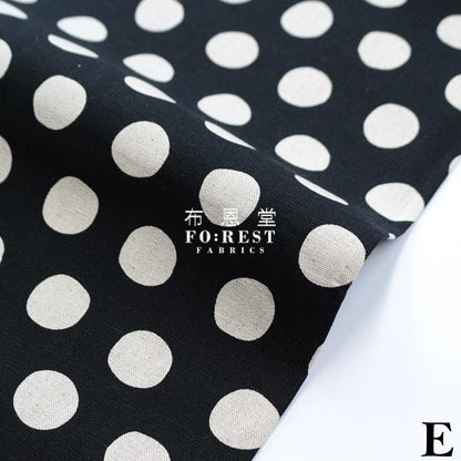 Cotton Linen - Dot fabric - FO:REST Fabric 布恩堂Liberty fabrictana lawnjapanese fabricykk zipper
