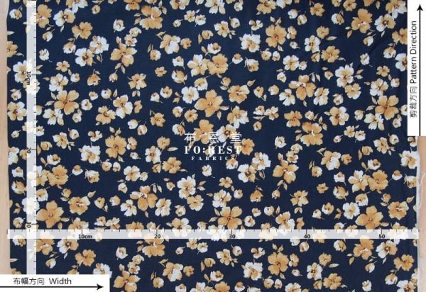 cotton Linen - Elegance Flowers fabric - FO:REST Fabric 布恩堂Liberty fabrictana lawnjapanese fabricykk zipper