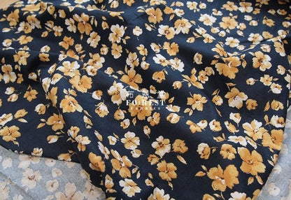 cotton Linen - Elegance Flowers fabric - FO:REST Fabric 布恩堂Liberty fabrictana lawnjapanese fabricykk zipper