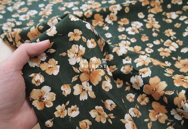 cotton Linen - Elegance Flowers fabric - FO:REST Fabric 布恩堂Liberty fabrictana lawnjapanese fabricykk zipper