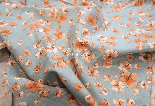 cotton Linen - Elegance Flowers fabric - FO:REST Fabric 布恩堂Liberty fabrictana lawnjapanese fabricykk zipper