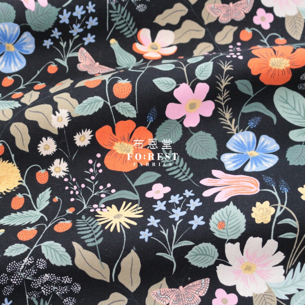 Cotton Linen - Strawberry Fields Fabric Canvas