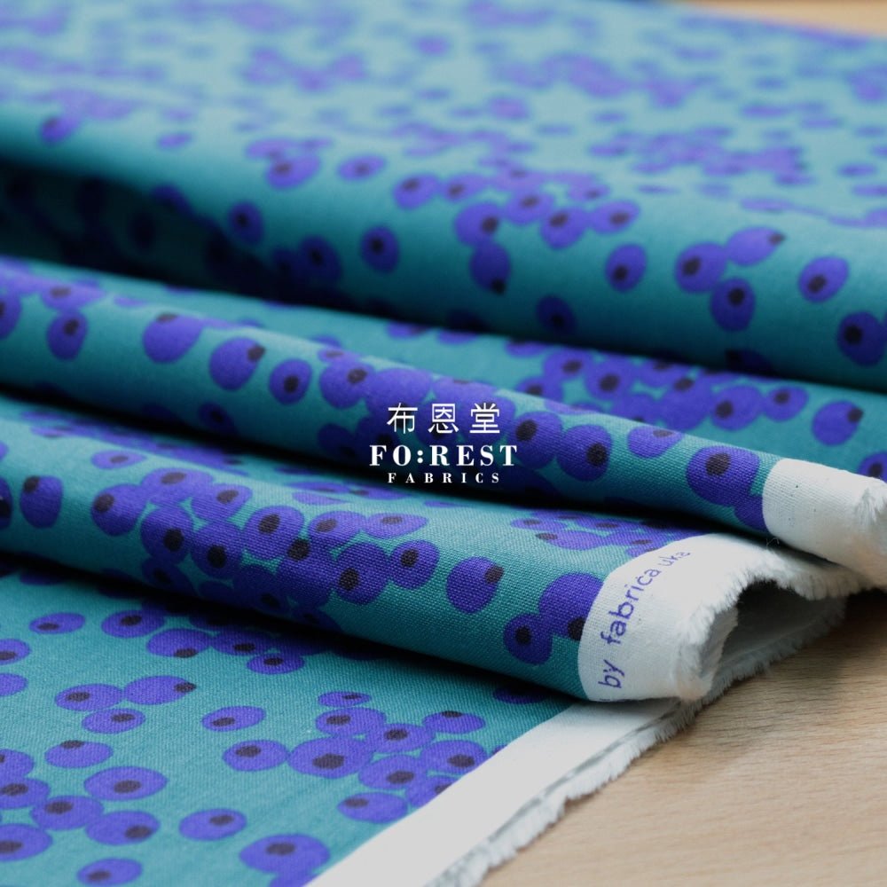 cotton linen - tayutou Berry fabric BLUE - FO:REST Fabric 布恩堂Liberty fabrictana lawnjapanese fabricykk zipper