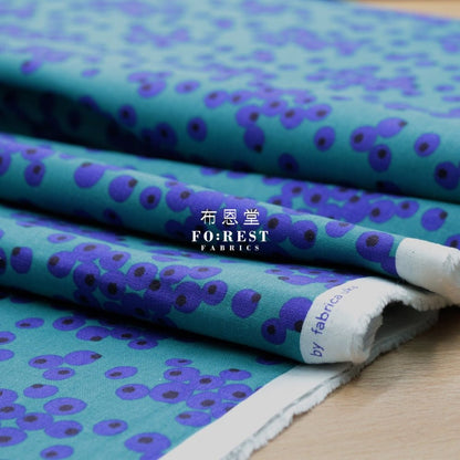 cotton linen - tayutou Berry fabric BLUE - FO:REST Fabric 布恩堂Liberty fabrictana lawnjapanese fabricykk zipper