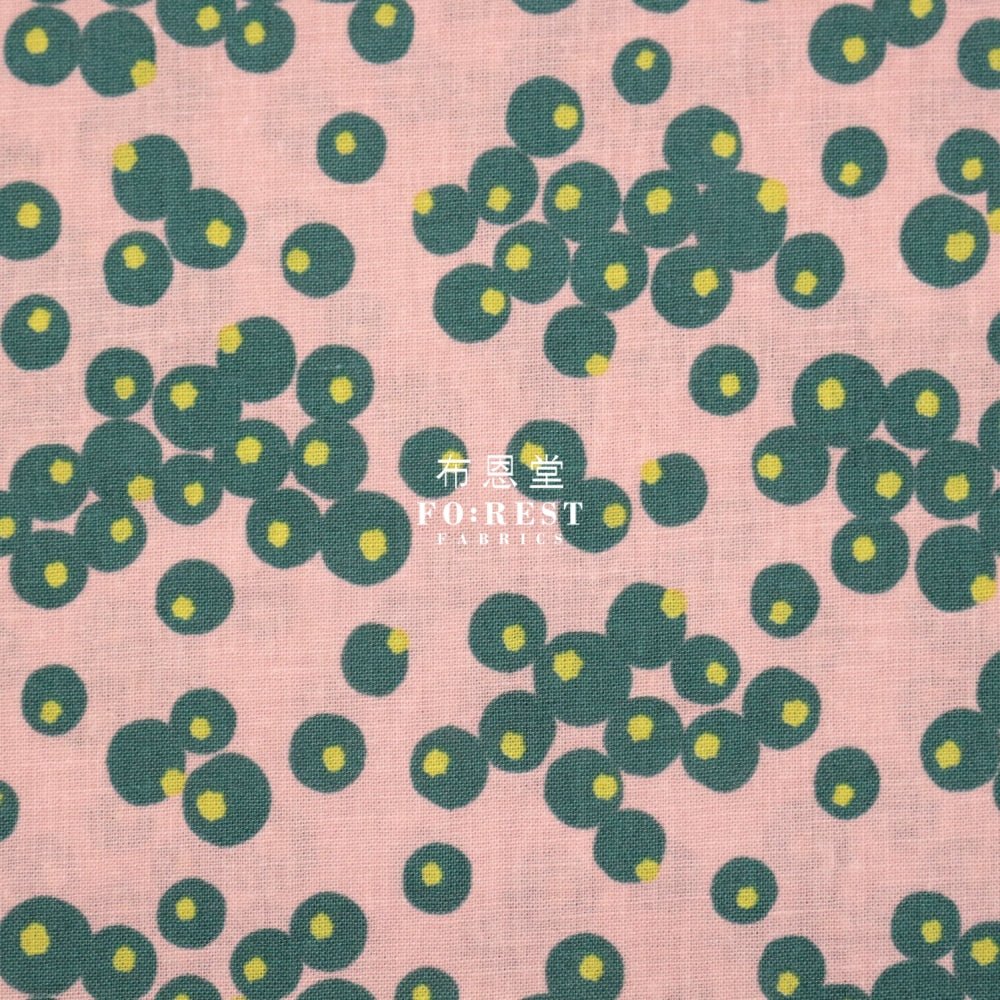 cotton linen - tayutou Berry fabric PINK - FO:REST Fabric 布恩堂Liberty fabrictana lawnjapanese fabricykk zipper