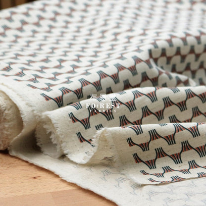 cotton linen - tayutou fuji fabric NATURAL - FO:REST Fabric 布恩堂Liberty fabrictana lawnjapanese fabricykk zipper