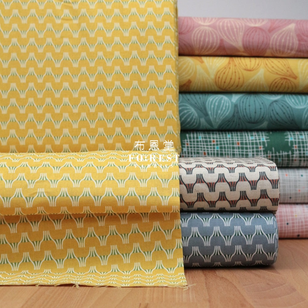 Cotton Linen - Tayutou Fuji Fabric Yellow