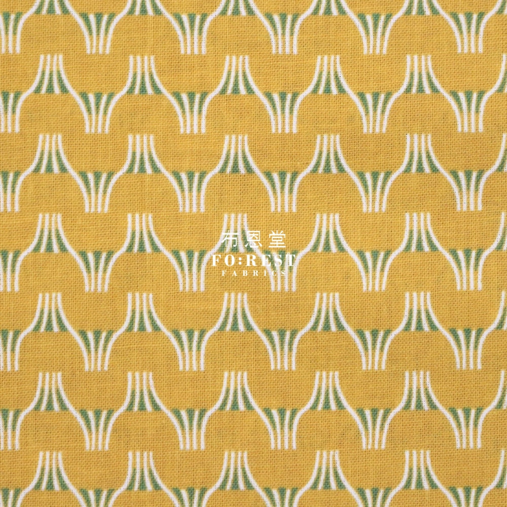 Cotton Linen - Tayutou Fuji Fabric Yellow