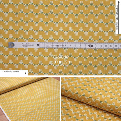 cotton linen - tayutou fuji fabric YELLOW - FO:REST Fabric 布恩堂Liberty fabrictana lawnjapanese fabricykk zipper