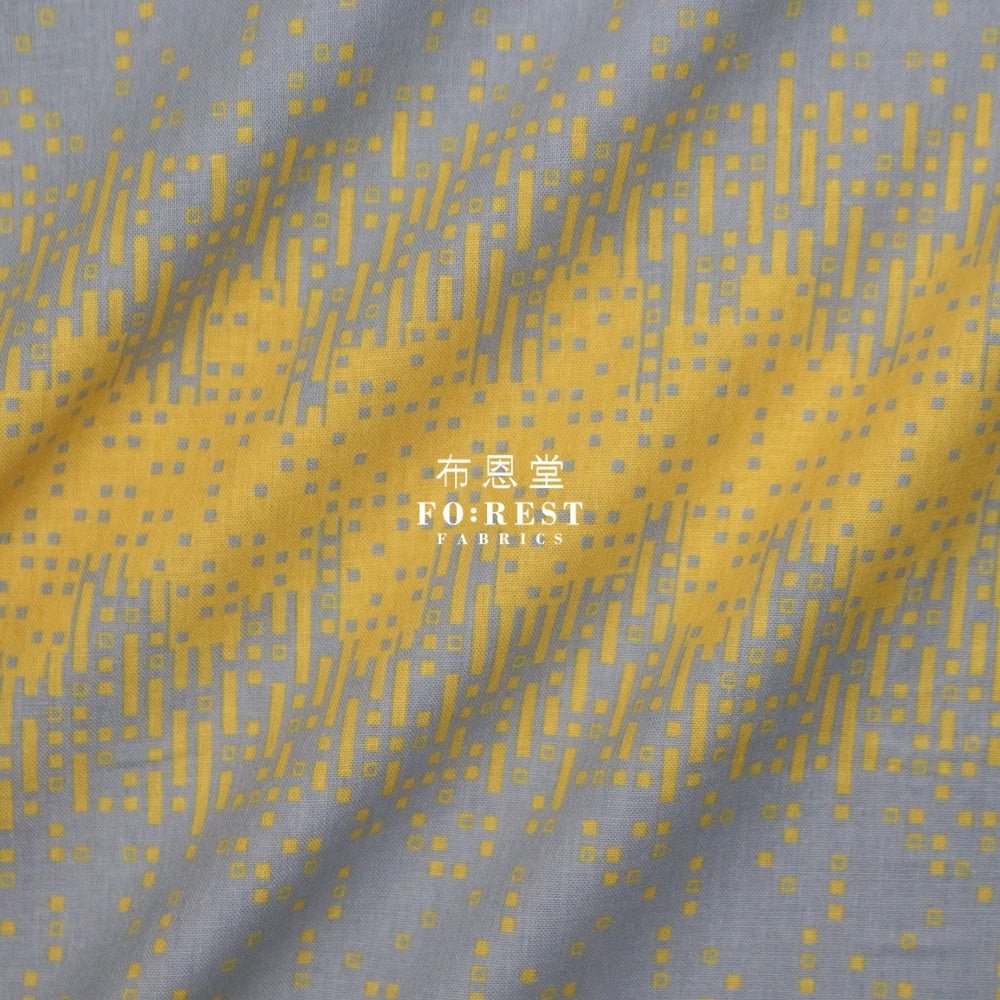 cotton linen - tayutou Rain fabric GRAY - FO:REST Fabric 布恩堂Liberty fabrictana lawnjapanese fabricykk zipper