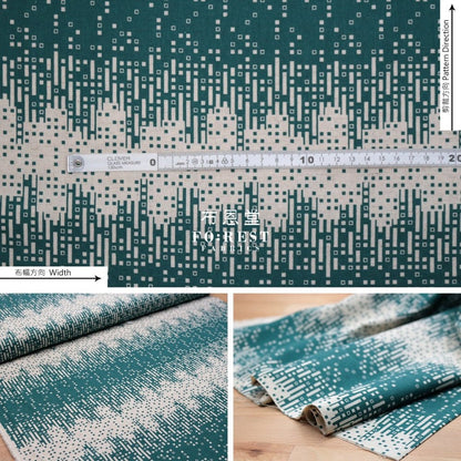 cotton linen - tayutou Rain fabric GREEN - FO:REST Fabric 布恩堂Liberty fabrictana lawnjapanese fabricykk zipper