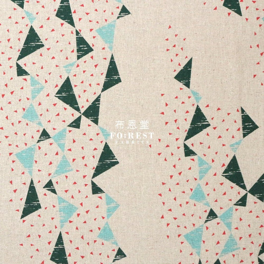 cotton linen - tayutou Triangle fabric NATRAUL - FO:REST Fabric 布恩堂Liberty fabrictana lawnjapanese fabricykk zipper