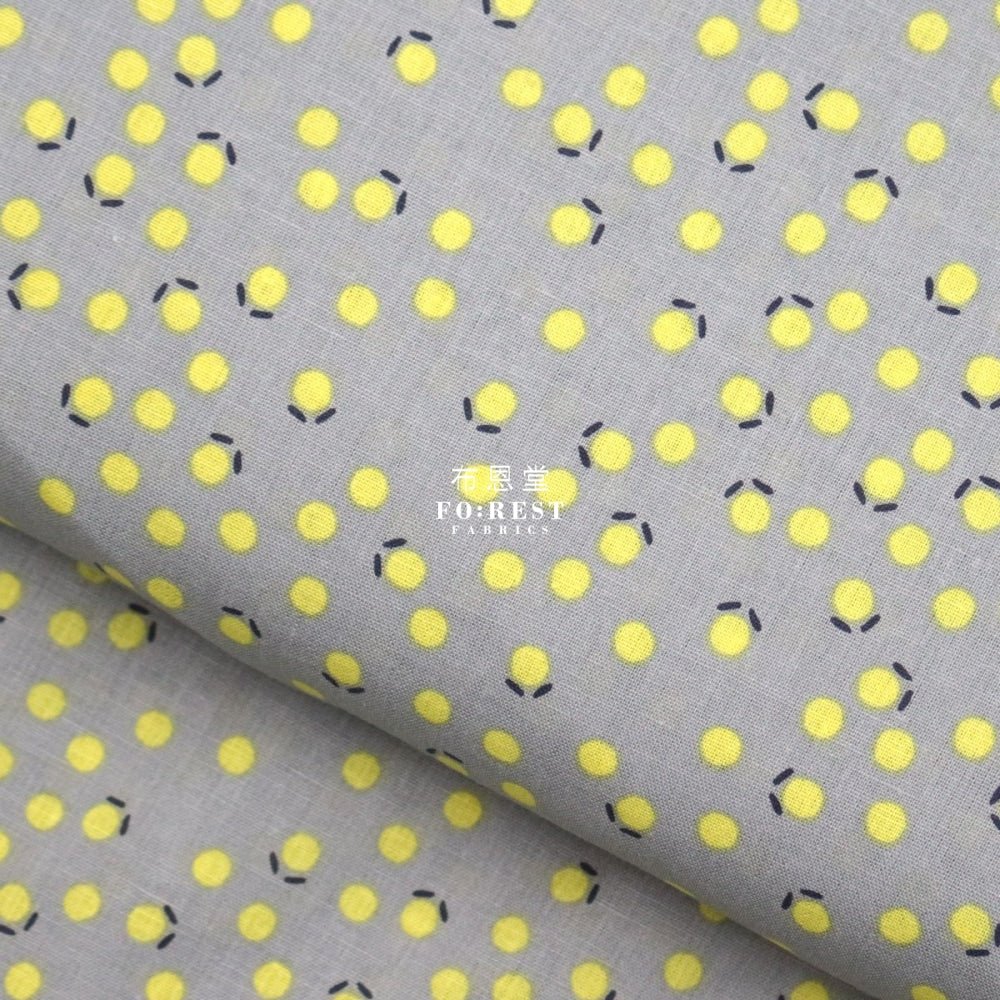 Cotton Linen - Tiny Tulip Fabric fabric Gray - FO:REST Fabric 布恩堂Liberty fabrictana lawnjapanese fabricykk zipper