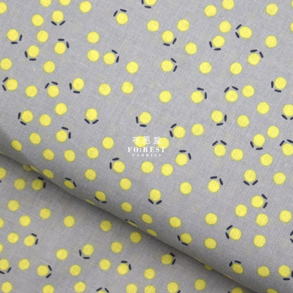 Cotton Linen - Tiny Tulip Fabric Fabric Gray Cotton Linen