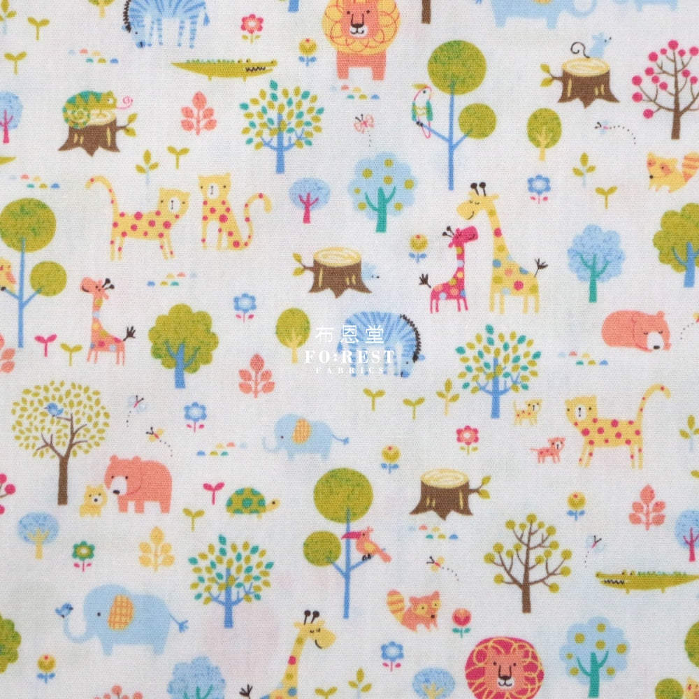 Cotton - Little Forest Fabric Natural Cotton