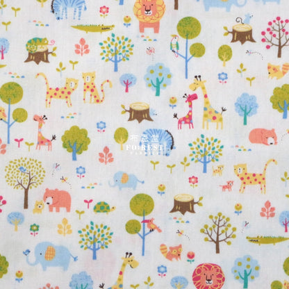 Cotton - Little Forest Fabric Natural Cotton