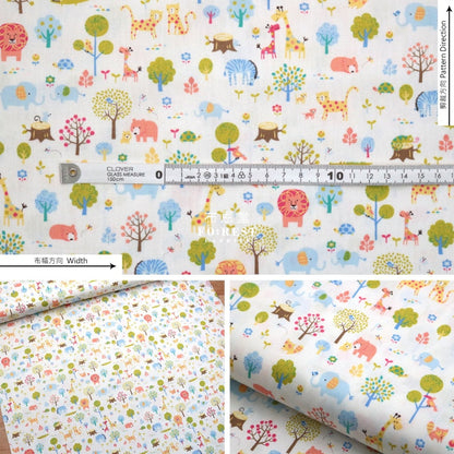 Cotton - Little Forest Fabric Natural Cotton